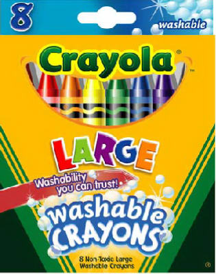 Hardware Store USA | 8CT LG Washable Crayon