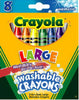 Hardware store usa |  8CT LG Washable Crayon | 52-3280 | CRAYOLA LLC
