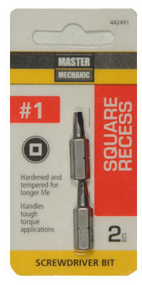 Hardware Store USA | MM 2PK#1SQ Reccess Bit