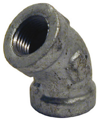 Hardware Store USA | 1/4 Galv 45 DEG Elbow