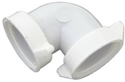 Hardware Store USA | MP WHT 90DEG DrainElbow