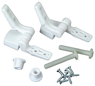 Hardware Store USA | MP WHT Toil Seat Hinge