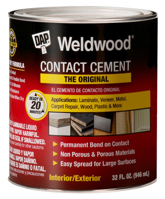 Hardware Store USA | QT Contact Cement Can