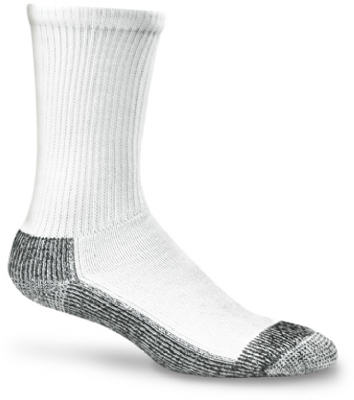 XL WHT DBL Cush Sock