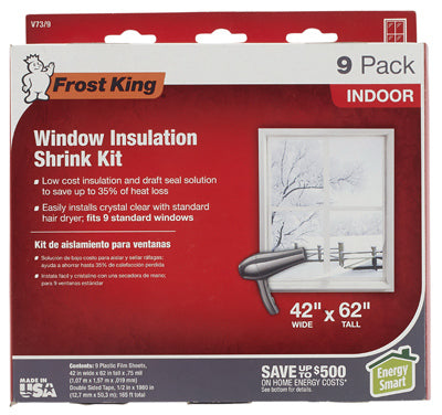 Hardware Store USA | 9PK 42x62 CLR Wind Kit