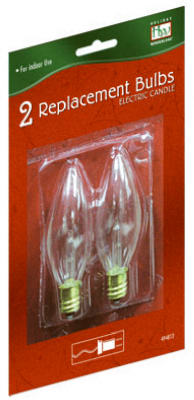 Hardware store usa |  HW 2PK Elec Cand Bulb | T-15-88 | INLITEN LLC-IMPORT