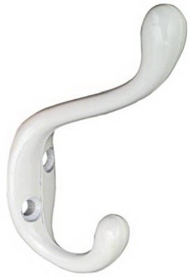 Hardware Store USA | HD WHT Coat/Hat Hook