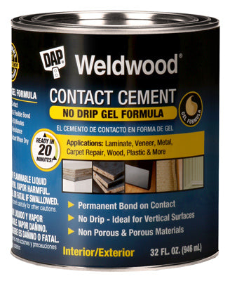 Hardware store usa |  QT Contact Cement Gel | 7079825312 | DAP GLOBAL INC