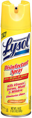 Hardware store usa |  19OZ Lysol Disinf Spray | 3624104650 | RECKITT BENCKISER