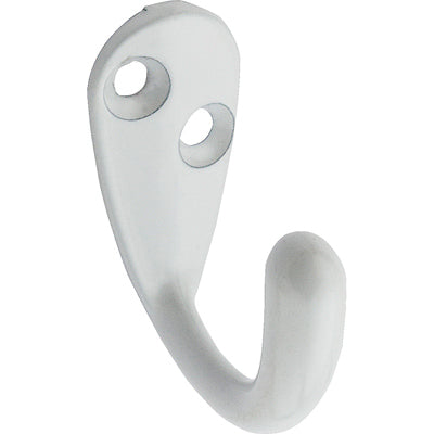 Hardware Store USA | 2PK WHT SGL Cloth Hook