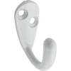 Hardware Store USA | 2PK WHT SGL Cloth Hook