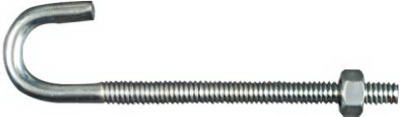 Hardware Store USA | 1/4x4 Zinc J Bolt