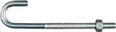 Hardware Store USA | 5/16x5 Zinc J Bolt