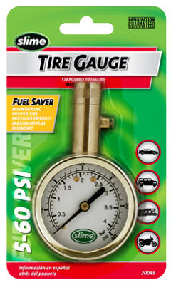 Hardware store usa |  5-60PSI BRS Tire Gauge | 20049 | ITW GLOBAL BRANDS