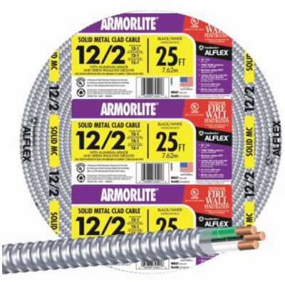 Hardware Store USA | 25' 12/2ACT Armor Cable