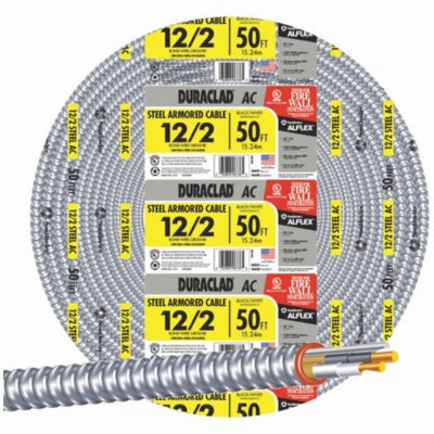 Hardware Store USA | 50' 12/2ACT Armor Cable