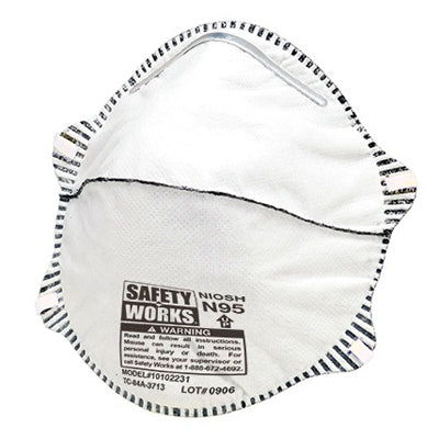 Hardware store usa |  20PK N95Dust Respirator | 10102481 | SAFETY WORKS INC