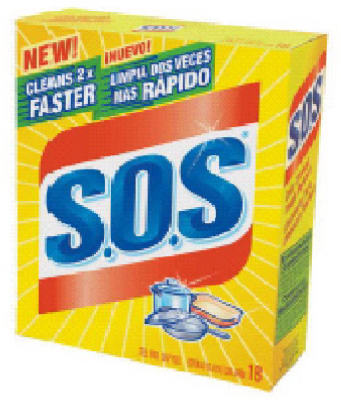 18CT SOS Wool Soap Pad