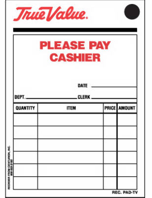 TV 5PK Pay Cashier Pad