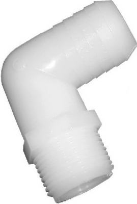 Hardware Store USA | 1/4x3/8MPT Barb Elbow | Pack Of 10