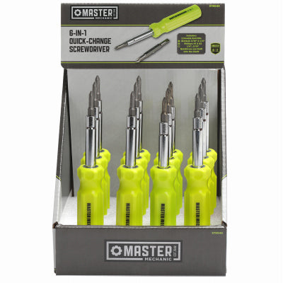 Hardware Store USA | MM 6 In 1 Screwdriver | Pack Of 12