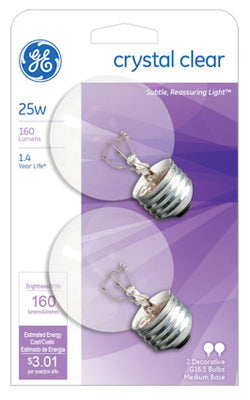 Hardware Store USA | GE2PK25W CLR Globe Lamp | Pack Of 6