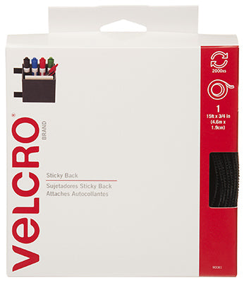 Hardware store usa |  3/4x15 BLK Velcro Tape | 90081 | VELCRO USA INC CONSUMER PDTS