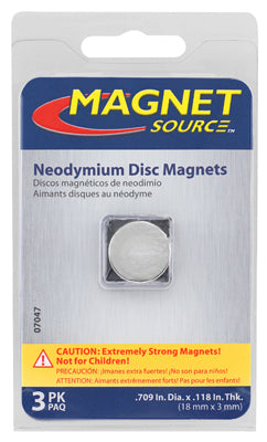 Hardware Store USA | 3PK .7x.11 Neo Magnet