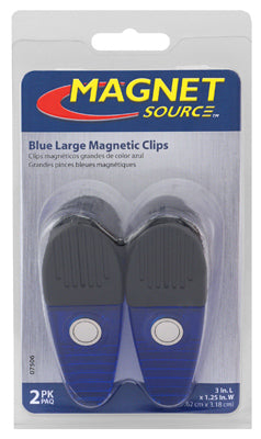 Hardware store usa |  2PK LG BLU Magnet Clip | 7506 | MASTER MAGNETICS