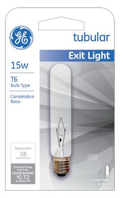 Hardware Store USA | GE 15W CLR Exit Bulb | Pack Of 6