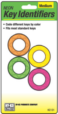 Hardware Store USA | 4PK MED Key Identifiers | Pack Of 5