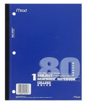 Hardware store usa |  80SHT College Neatbook | 5626 | ACCO/MEAD