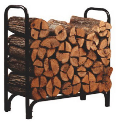 Hardware Store USA | 4' BLK STL DLX Log Rack