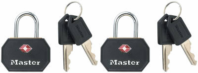 Hardware store usa |  2PK 1-1/4 BLK Lugg Lock | 4681TBLK | MASTER LOCK CO