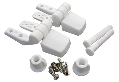 Hardware Store USA | 2PC WHT Toil Seat Hinge