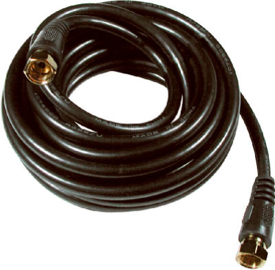 12' BLK RG6 Coax Cable