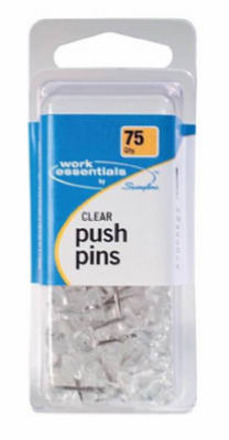 Hardware Store USA | 75CT CLR Push Pin