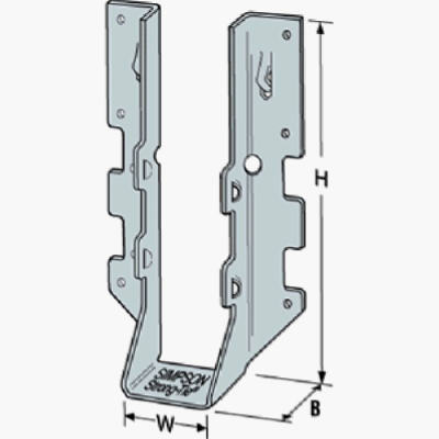 Hardware store usa |  G185 2x4 Joist Hanger | LUS24Z | SIMPSON STRONG TIE