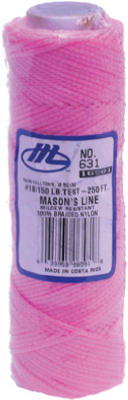 Hardware store usa |  250' PNK Nyl Mason Line | 16581 | MARSHALLTOWN