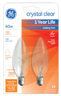 Hardware Store USA | GE2PK 40W Ceil Fan Bulb | Pack Of 6