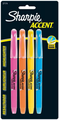 Hardware Store USA | 4PKPockHighlighterASSTD | Pack Of 6