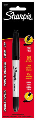 Hardware Store USA | BLK Twin Tip Sharpie