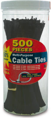 Hardware Store USA | 500PK Cable Tie ASSTD