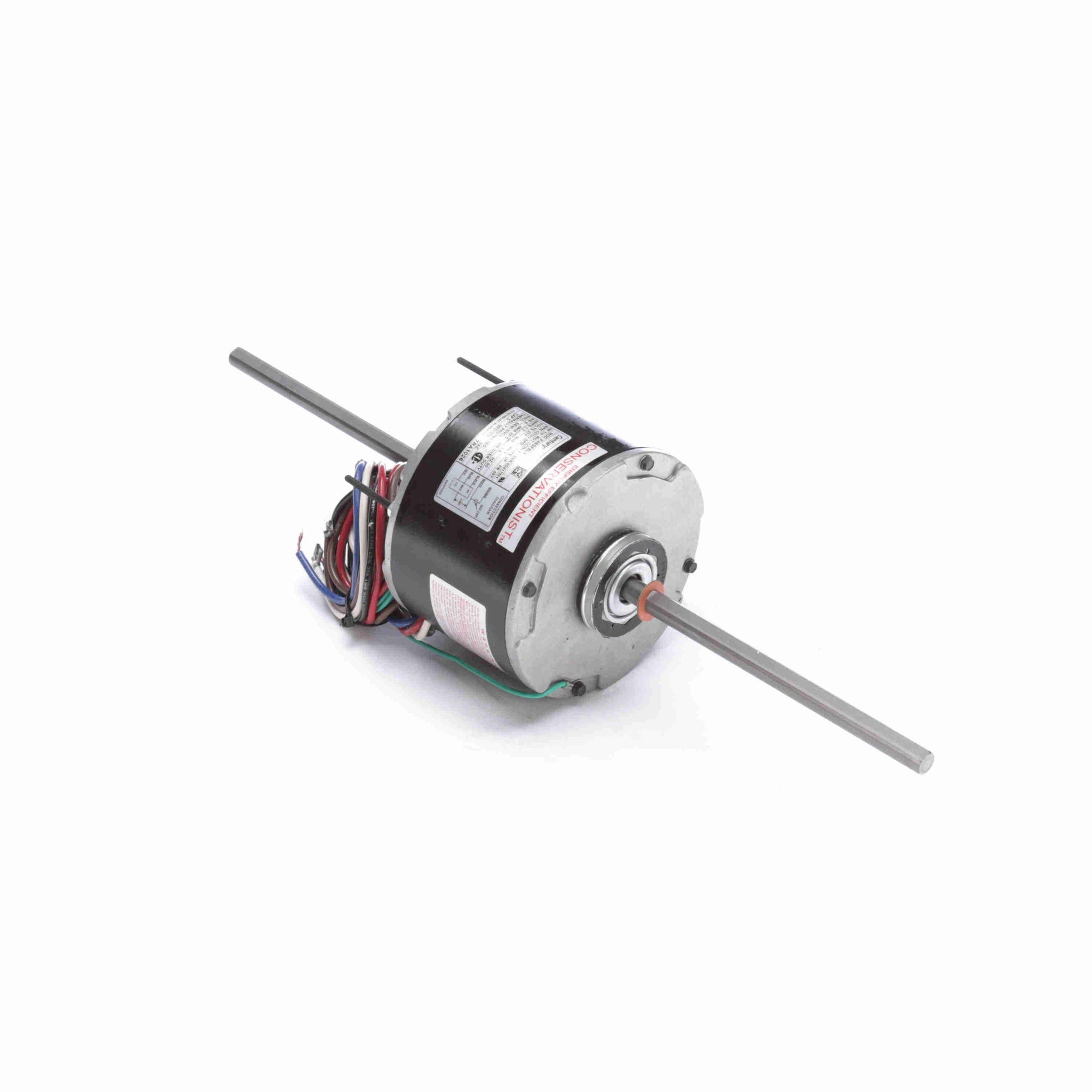 7RA1026 - 1/4 HP Fan Coil / Room Air Conditioner Motor, 1075 RPM, 3 Speed, 277 Volts, 48 Frame, Semi Enclosed - Hardware & Moreee