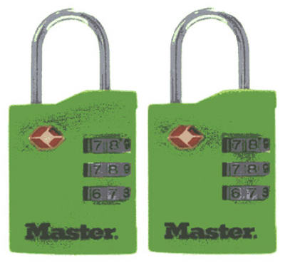 Hardware store usa |  2PK TSA Luggage Lock | 4684T | MASTER LOCK CO