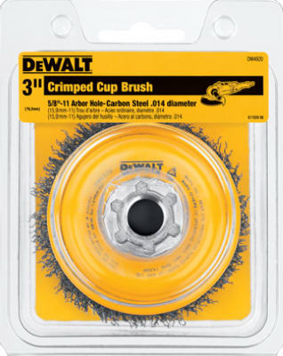 Hardware Store USA | 3x5/8-11Crimp Cup Brush