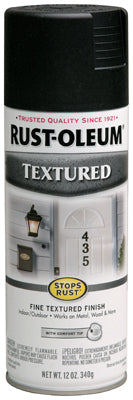 Hardware Store USA | 12OZ BLK Text Spr Paint