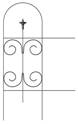 Hardware Store USA | 32x8 BLK Fold Fence