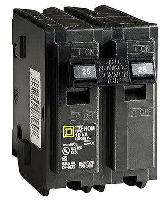 Hardware store usa |  25A DP Circuit Breaker | HOM225CP | SQUARE D BY SCHNEIDER ELECTRIC