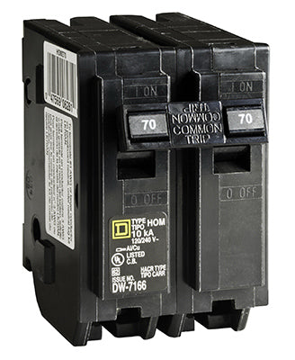 Hardware store usa |  70A DP Circuit Breaker | HOM270CP | SQUARE D BY SCHNEIDER ELECTRIC